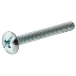Hillman Zinc Truss Head Slotted Machine Screws, 6-Pack, 9013, #8-32 x 1-1/4 IN