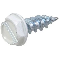 Hillman Slotted Hex Painted Head Gutter Assembly Screws, 9495, #7 x 1/2 IN