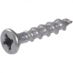 Hillman Galvanized Dual Torque Deck Screws, 1 LB Box, 47346, #8 x 2 IN