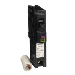 Square D Homeline Circuit Breaker Single-Pole, 20A, 120 V, 10 kA, HOM120DFC