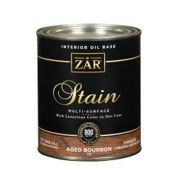 Zar Interior Oil Base Stain, 11512, Aged Bourbon, 1 Quart