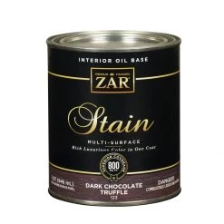 Zar Interior Oil Base Stain, 12312, Dark Chocolate Truffle, 1 Quart