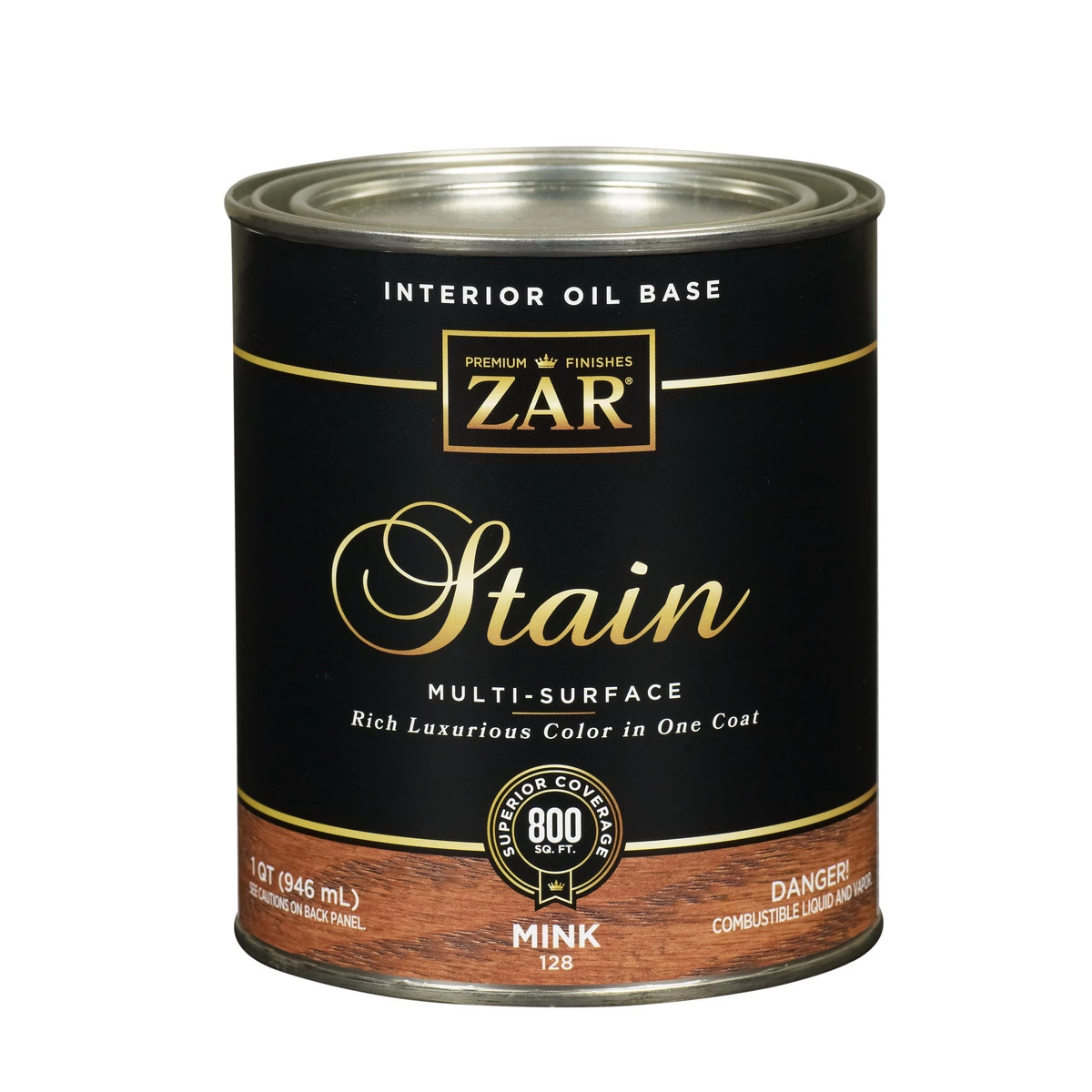 Zar Interior Oil Base Stain, 12812, Mink, 1 Quart 3 Zar Interior Oil Base Stain, 12812, Mink, 1 Quart