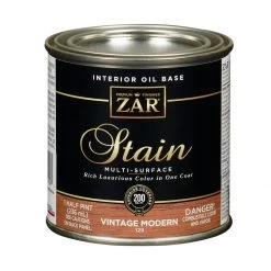 Zar Interior Oil Base Stain, 12906, Vintage Modern, 1/2 Pint