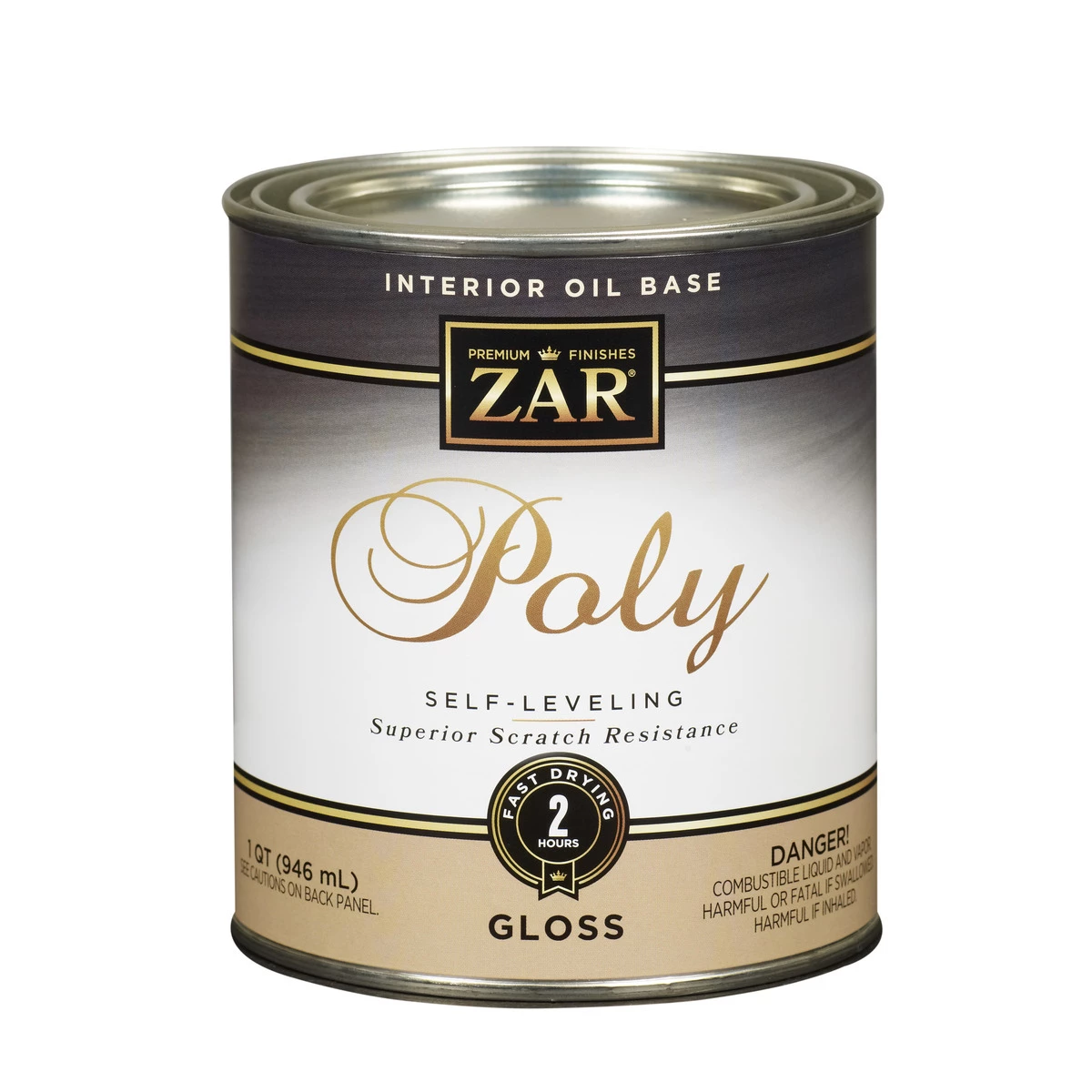 Zar Interior Oil Base Polyurethane, Gloss, 32812, 1 Quart 3 Zar Interior Oil Base Polyurethane, Gloss, 32812, 1 Quart
