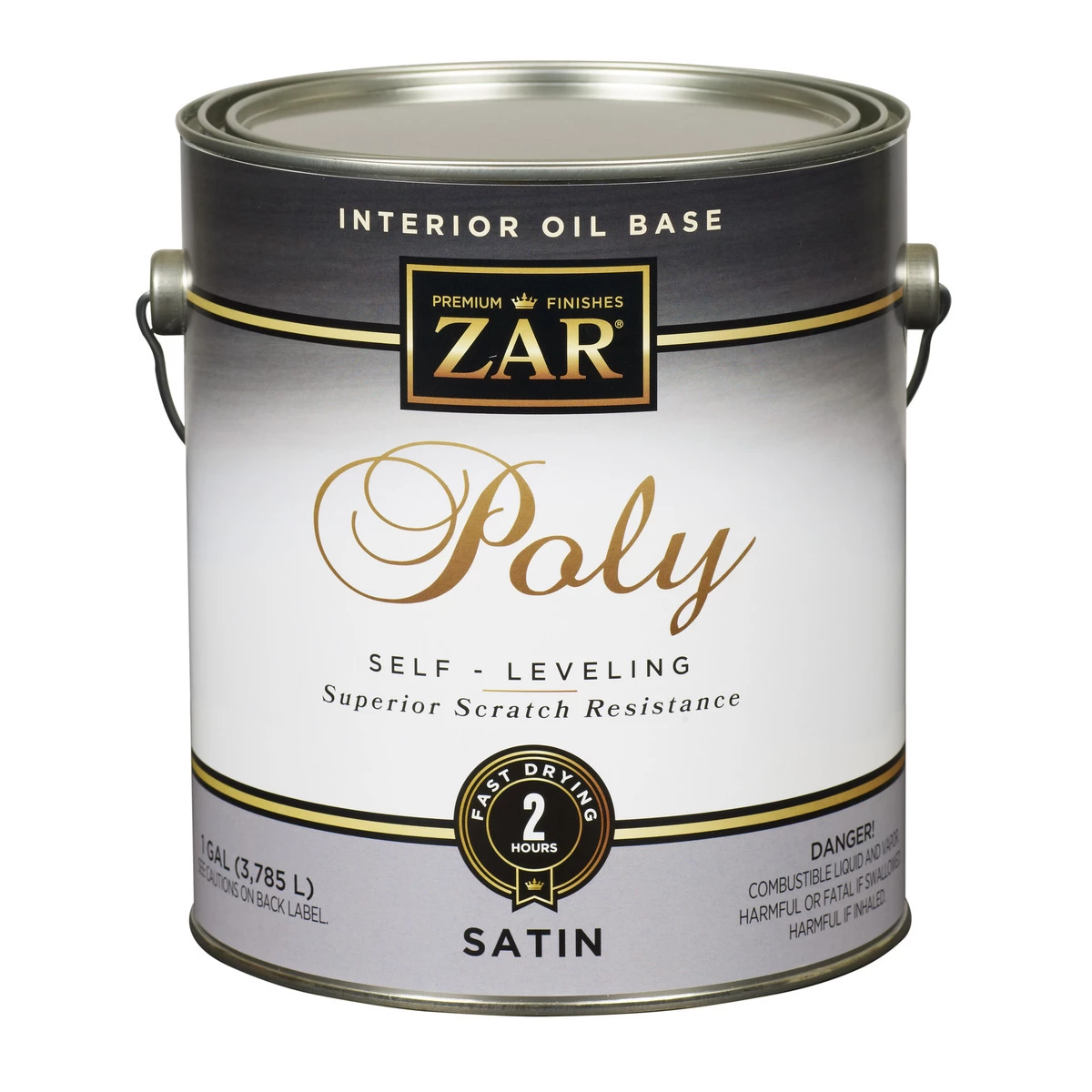 Zar Interior Oil Base Polyurethane, Satin, 32913, 1 Gallon 3 Zar Interior Oil Base Polyurethane, Satin, 32913, 1 Gallon