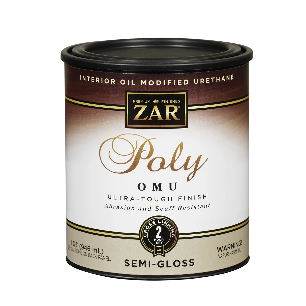 Zar Interior Oil Modified Urethane Poly OMU, Semi-Gloss, 36112, 1 Quart 3 Zar Interior Oil Modified Urethane Poly OMU, Semi-Gloss, 36112, 1 Quart
