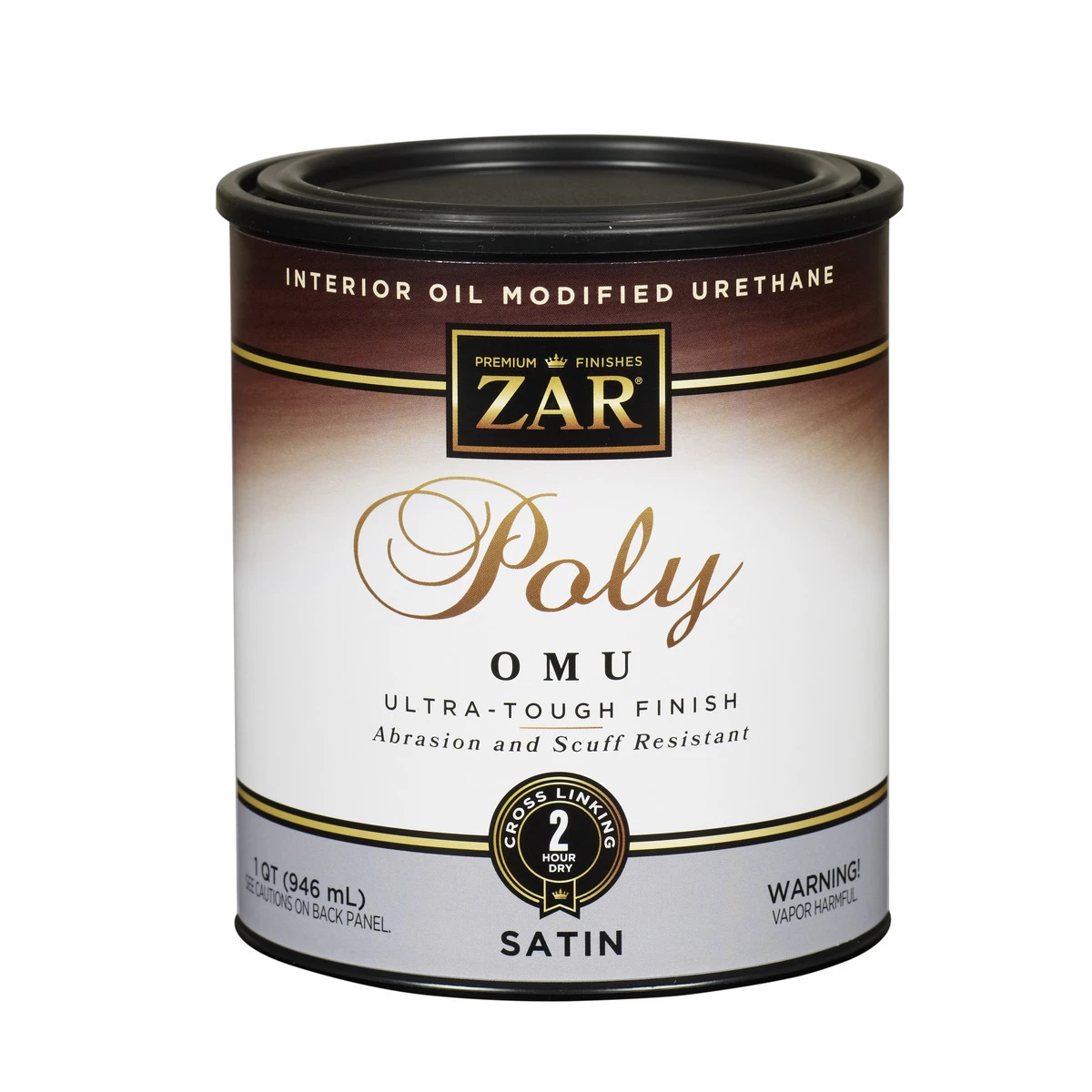 Zar Interior Oil Modified Urethane Poly OMU, Satin, 36212, 1 Quart 3 Zar Interior Oil Modified Urethane Poly OMU, Satin, 36212, 1 Quart