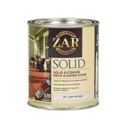 Zar Deck & Siding Solid Color Stain, Light Tint Base, 81012, 29 OZ