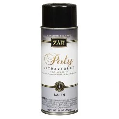 Zar Exterior Water Base Poly High Performance Spray, Satin, 34107, 11 OZ