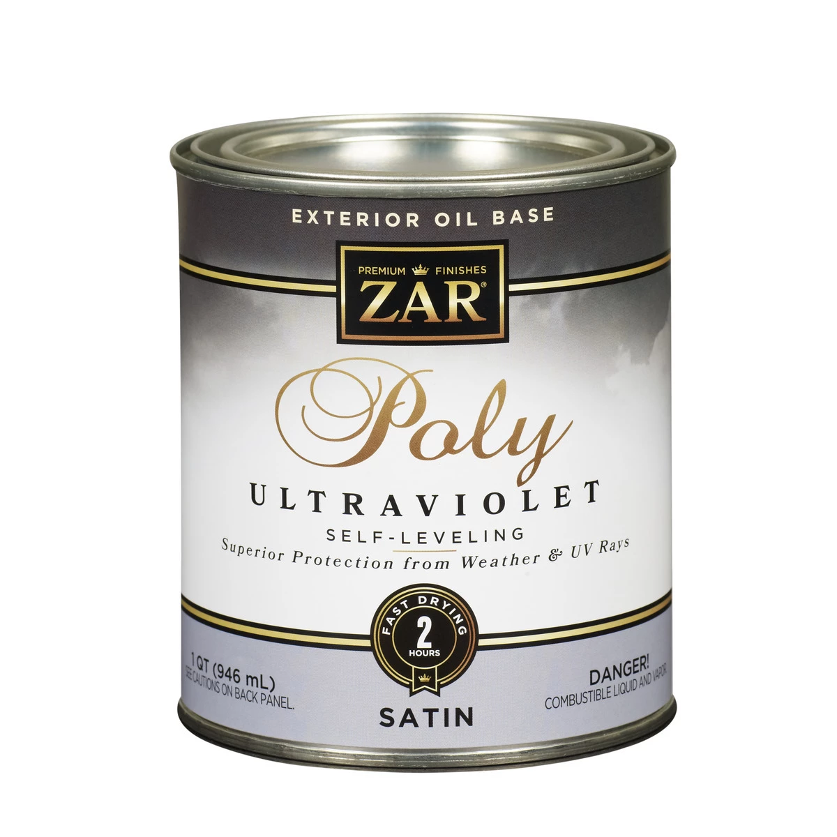 Zar Exterior Water Base Poly High Performance, Satin, 34112, 1 Quart 3 Zar Exterior Water Base Poly High Performance, Satin, 34112, 1 Quart