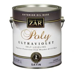 Zar Exterior Water Base Poly High Performance, Satin, 34113, 1 Gallon