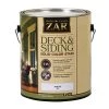 Zar Deck & Siding Solid Color Stain, 86513, White, 1 Gallon -Home Improvement Sales Store sftp a s assets20210525000000017