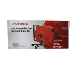 Volt King Retractable Cord Reel, 40 FT, 201702002 -Home Improvement Sales Store sftp a s assets20210618000000024