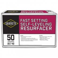 Sakrete Fast Setting Self-Leveling Resurfacer, 120423, 50 LB