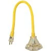 Yellow Jacket Heavy-Duty Premium Contractor Grade 3-Outlet Extension Cord with Lighte, 2882, Yellow -Home Improvement Sales Store sftp a s assets20210629000000012