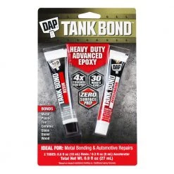 DAP Tank Bond Heavy Duty Advanced Epoxy, Gray, 7079800176, Clear, 0.9 OZ
