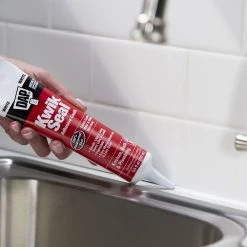 DAP Kwik Seal Kitchen & Bath Adhesive Caulk, 7079818001, White, 5.5 OZ -Home Improvement Sales Store sftp a s assets20210730000000196