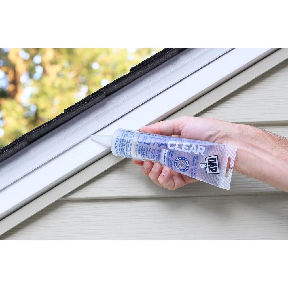 DAP Ultra Clear All Purpose Sealant, 7079818387, Crystal Clear, 5 OZ 4 DAP Ultra Clear All Purpose Sealant, 7079818387, Crystal Clear, 5 OZ - Image 2