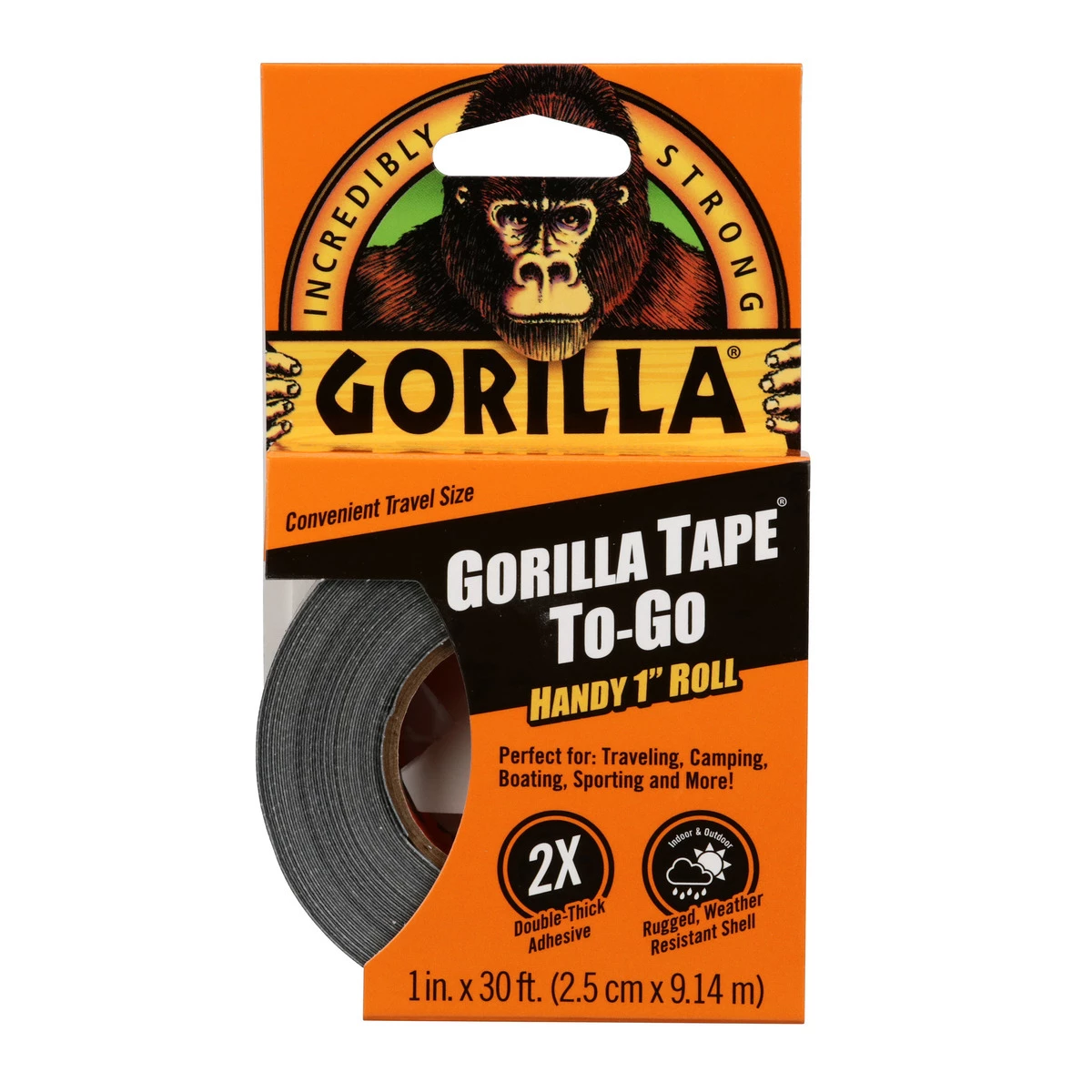 Gorilla Tape-To-Go, 6100109, Black, 30 FT 3 Gorilla Tape-To-Go, 6100109, Black, 30 FT