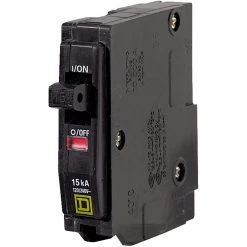 Square D Plug In Mount Circuit Breaker, 15A, 120 / 240V, QO115CP