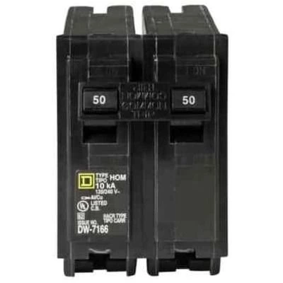 Square D Homeline Circuit Breaker 2-Pole, 50A, 120 / 240 V, 10 kA, HOM250CP 3 Square D Homeline Circuit Breaker 2-Pole, 50A, 120 / 240 V, 10 kA, HOM250CP