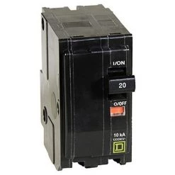 Square D Circuit Breaker QO 2-Pole, 20A, 120 / 240 V, 10 kA, QO220CP