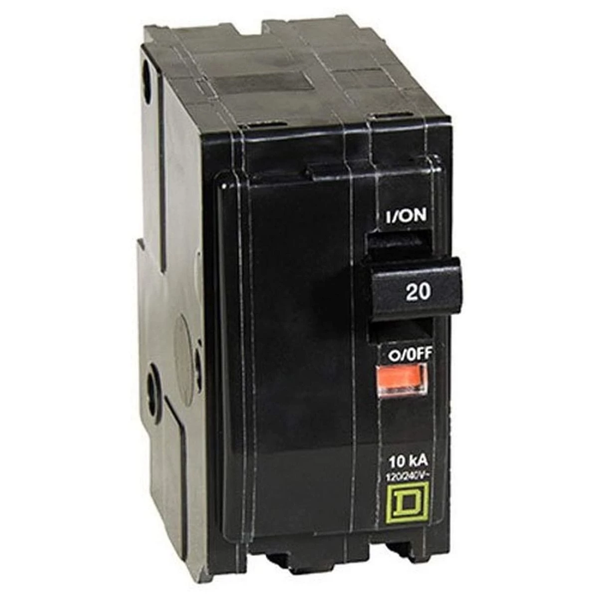 Square D Circuit Breaker QO 2-Pole, 20A, 120 / 240 V, 10 kA, QO220CP 3 Square D Circuit Breaker QO 2-Pole, 20A, 120 / 240 V, 10 kA, QO220CP