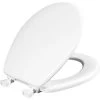 Mayfair By Bemis Round Enameled Wood Toilet Seat in White with Easy Clean Hinge, 44EC-000/44, White -Home Improvement Sales Store sftp a s assets20220302000000048