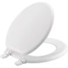 Mayfair By Bemis Round Enameled Wood Toilet Seat in White with Top-Tite Hinge, 66TT-000, White 2 Mayfair By Bemis Round Enameled Wood Toilet Seat in White with Top-Tite Hinge, 66TT-000, White -Home Improvement Sales Store sftp a s assets20220302000000049
