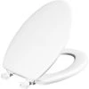 Mayfair By Bemis Elongated Enameled Wood Toilet Seat in White with Easy Clean Hinge, 144EC-000/14, White -Home Improvement Sales Store sftp a s assets20220302000000050