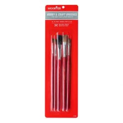 Wooster 5-Piece Hobby & Craft Brush Assortment, F5105