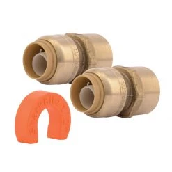 SharkBite FNPT Lead Free Water Heater Installation Kit, 1/2 IN x 3/4 IN, 22604LF