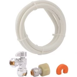 SharkBite Push-to-Connect Stainless Toilet Installation Kit, 1/2 IN, 25088