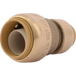 SharkBite Push-to-Connect Brass Reducing Coupling, 1 IN x 1/2 IN, U058LFA