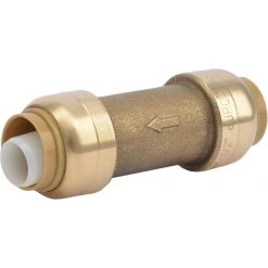 SharkBite Push-to-connect Copper Brass Check Valve, 1/2 IN, U2008-0000LFA