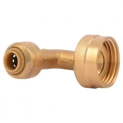 SharkBite Push-to-Connect x 3/4 IN Garden Hose Thread, Brass, Elbow, U2276LFA