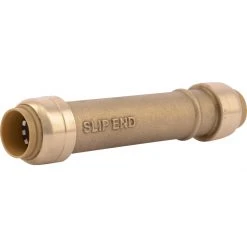 SharkBite Push-to-Connect Brass Slip Coupling, 1/2 IN, U3008LFA