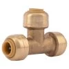 SharkBite Push Tee, 1/4 IN, Brass, U358LFA -Home Improvement Sales Store sftp a s assets20220325000000057