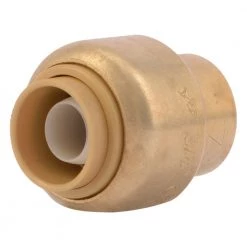 SharkBite Push-to-Connect Brass End Stop Fitting, 3/8 IN, U512LFA