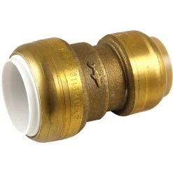 SharkBite Push-to-Connect Brass Conversion Coupling, PVC IPS x CTS, 3/4 IN, UIP4016A