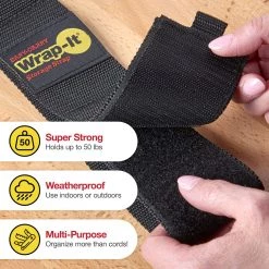 Wrap-It Storage Easy-Carry Straps, Hook and Loop Carrying Strap with Handle, 22 IN, 100-H-22BX -Home Improvement Sales Store sftp a s assets20220421000000024