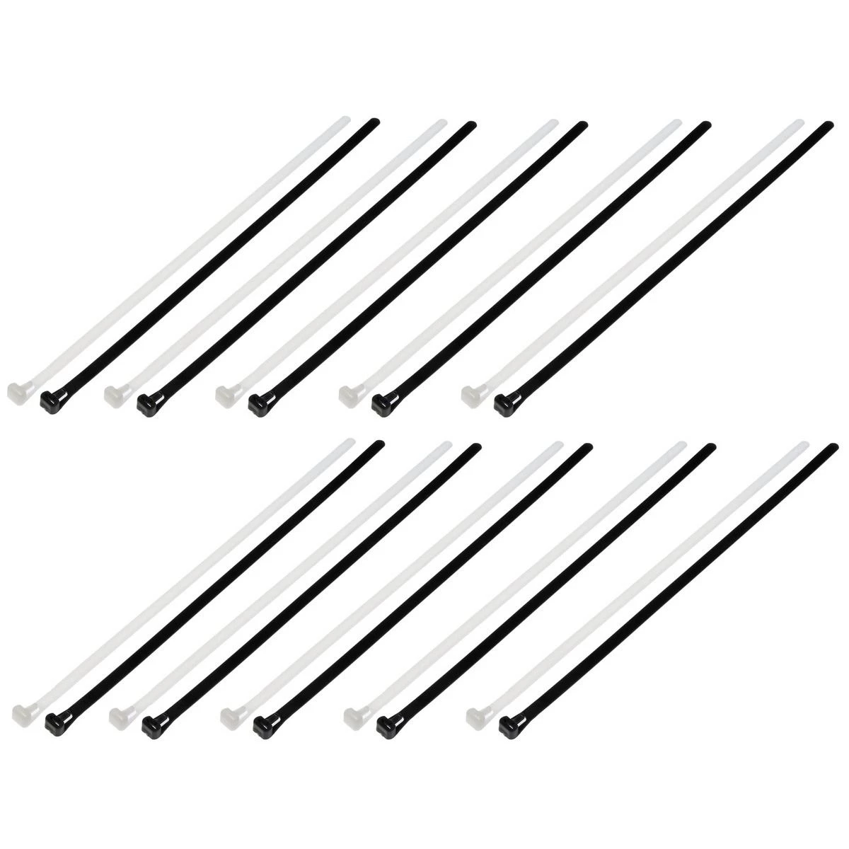 Dorman 12 IN Reuseable Wire Ties, 20-Pack, Black / White, 83762 3 Dorman 12 IN Reuseable Wire Ties, 20-Pack, Black / White, 83762