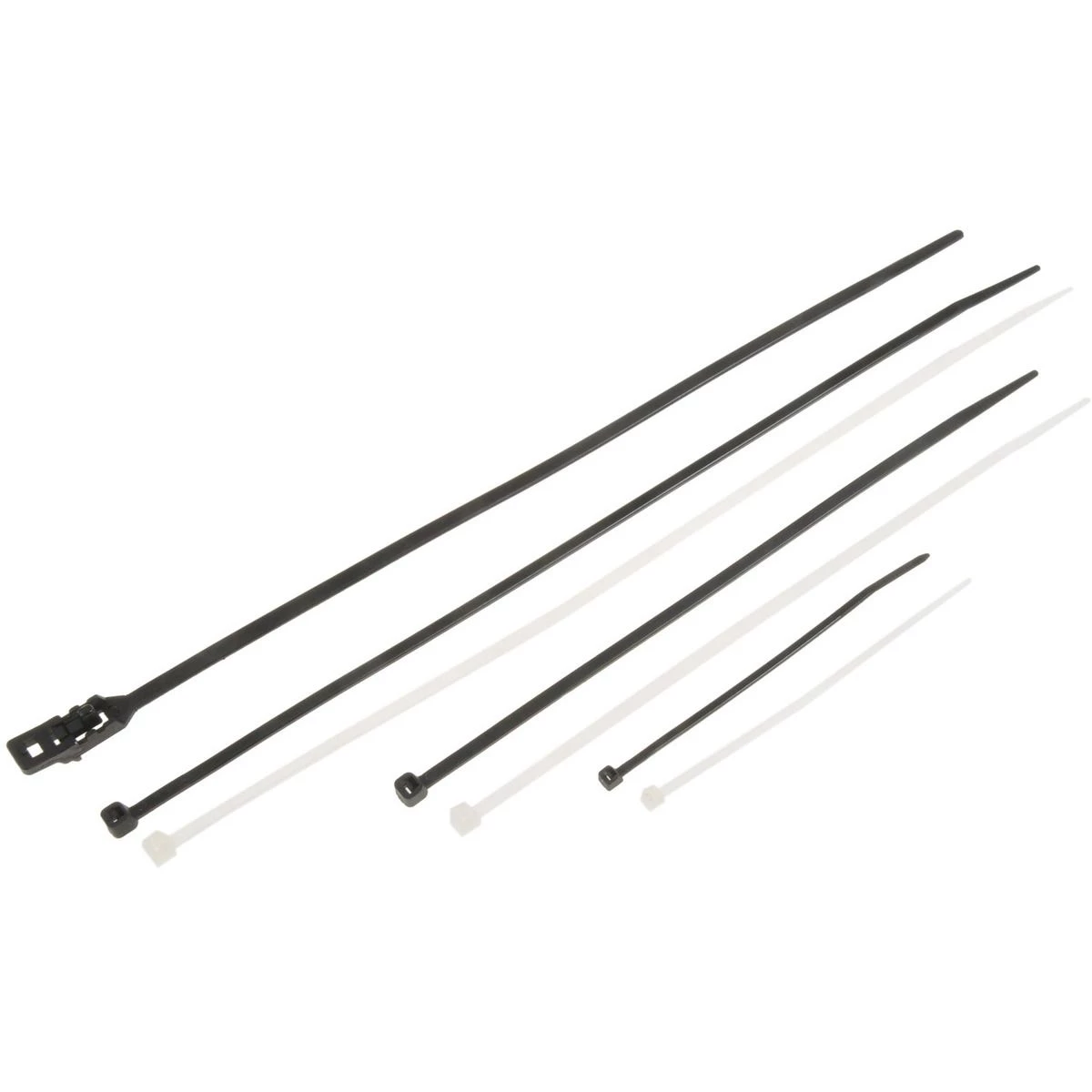 Dorman 4,8,11 IN Assorted Wire Ties, 700-Pieces, Black / Clear, 83771 3 Dorman 4,8,11 IN Assorted Wire Ties, 700-Pieces, Black / Clear, 83771
