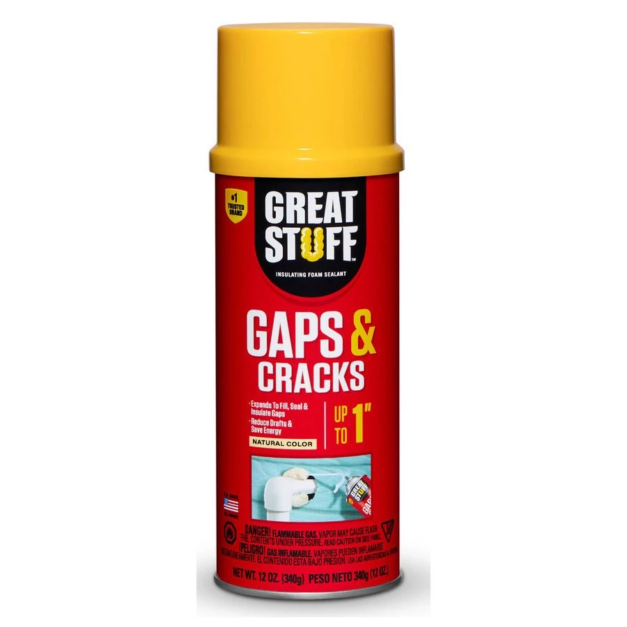 Great Stuff Gaps & Cracks Insulating Foam Sealant, 157901, 12 OZ 3 Great Stuff Gaps & Cracks Insulating Foam Sealant, 157901, 12 OZ