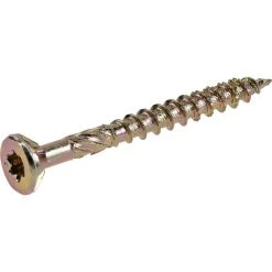 Power Pro Premium Interior Wood Screws, Star Drive, 1 LB, 48580, #8 x 1-3/4 IN