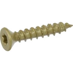 Power Pro Star Drive Flat Head Multi-Material Exterior Screw, Bronze, 35-Pack, 116786, #8 x 1 IN