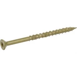 Power Pro Star Drive Flat Head Multi-Material Exterior Screw, Bronze, 20-Pack, 116791, #8 x 2-1/2 IN