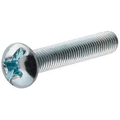 Hillman Phillips Round Head Machine Screw with Nut, 10-Pack, 7722, 1/4 X 3/4 IN