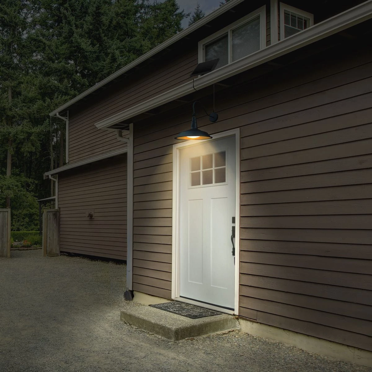 Sunforce Solar Wall Mounted Goosneck Light, 81401 6 Sunforce Solar Wall Mounted Goosneck Light, 81401 - Image 4